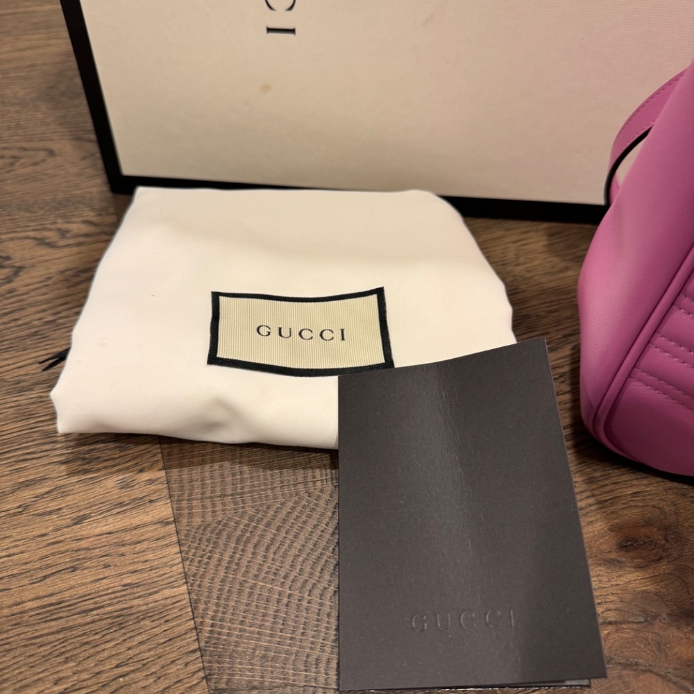 Gucci Marmont Shoulder Pink Purse - Picture 3 of 6